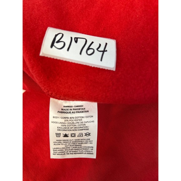 Nike Mens Sportswear Club Fleece Pullover Hoodie Red 2XL NEW - Picture 4 of 5
